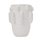 Outside The Box 12" Jubilee White Cement Hand Crafted Vase