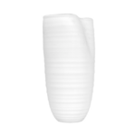 Outside The Box 14" Milena White Glass Hand Crafted Vase