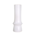 7" Janice White Ceramic Hand Crafted Vase