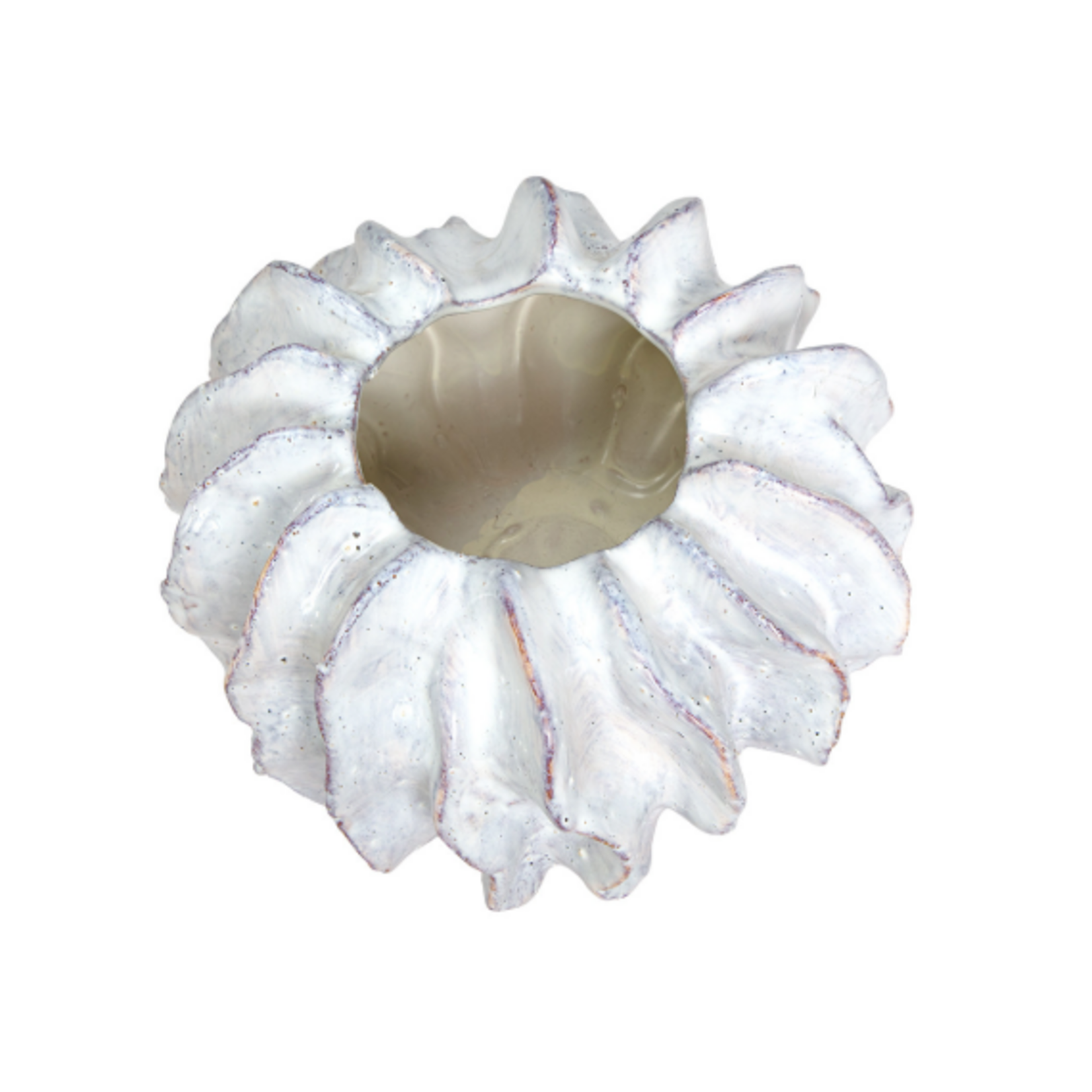 Outside The Box 6" Buhler White Ceramic Sculpture Vase