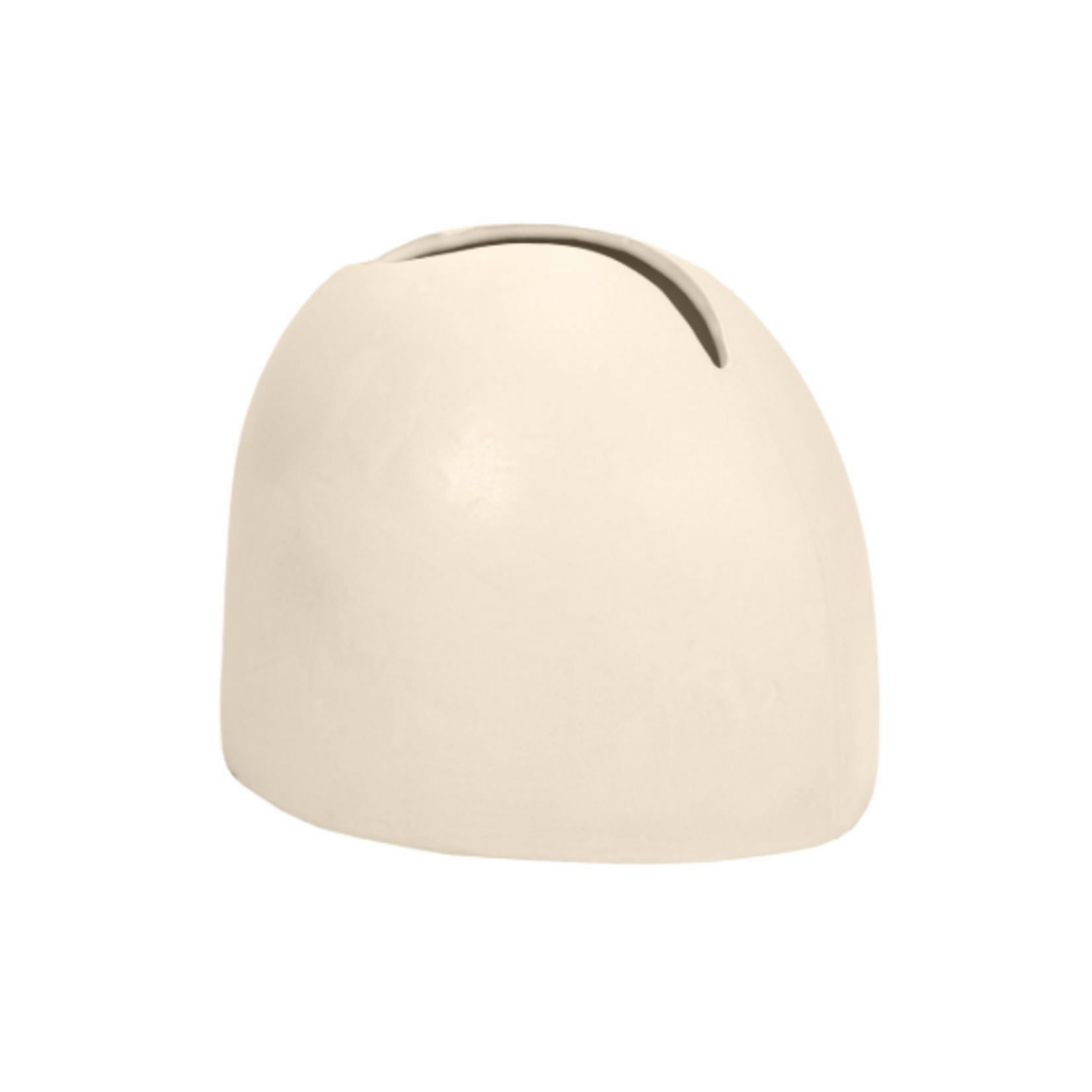 Outside The Box 10" Edian White Ceramic Sculptured Vase