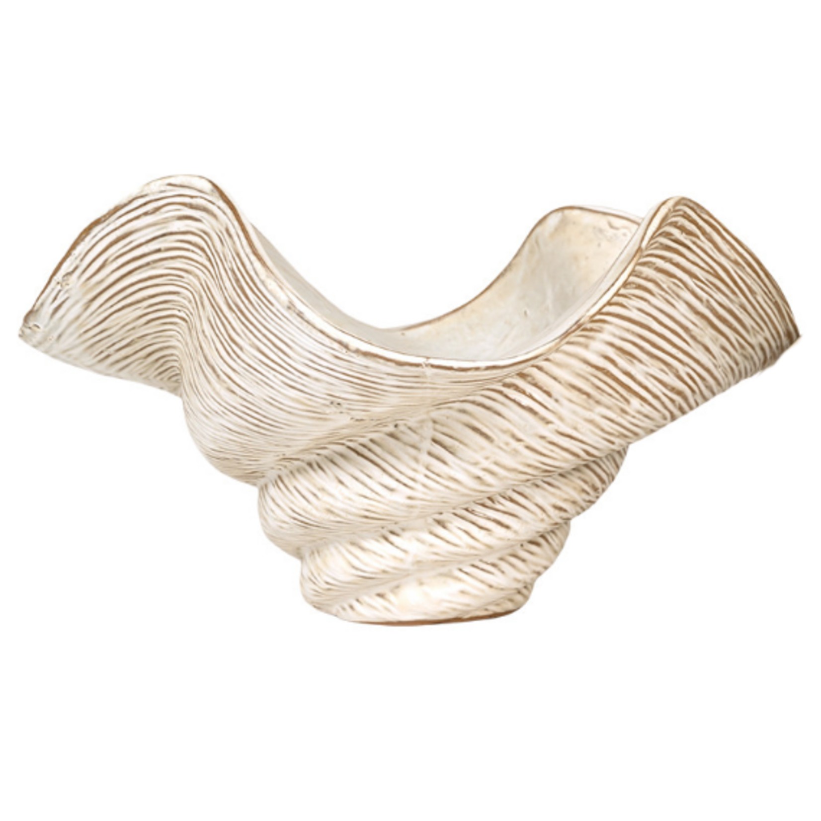 Outside The Box 8" Julen Beige Ceramic Decorative Bowl