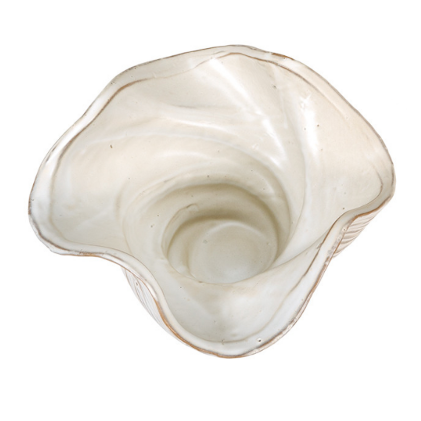 Outside The Box 6" Julen Beige Ceramic Decorative Bowl