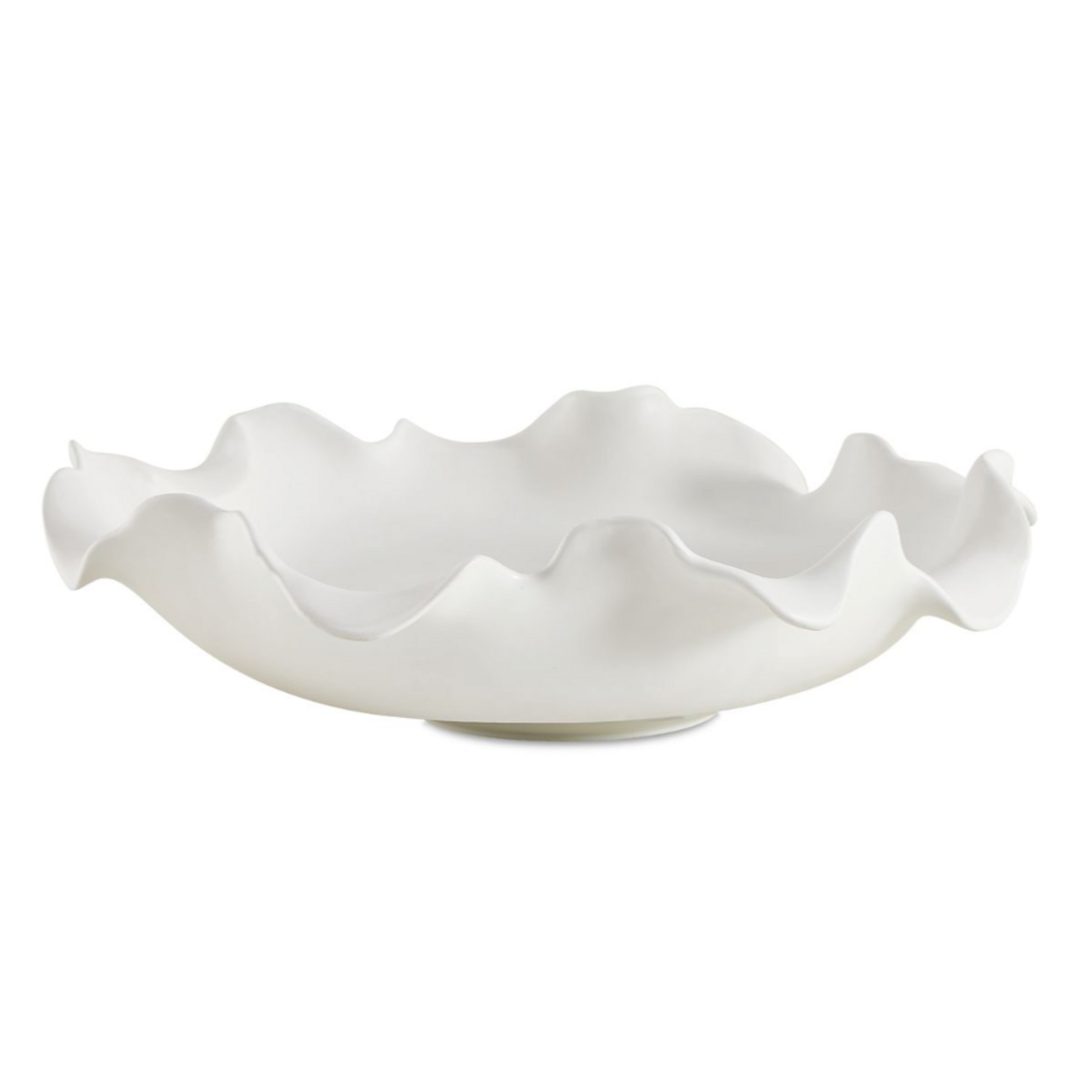 Outside The Box 4" Wave Crest White Ceramic Bowl