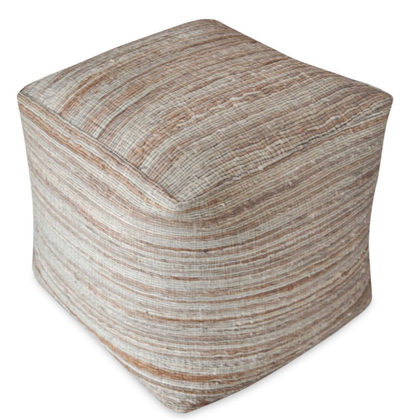 Outside The Box 18x18 Shiro Butterscotch & Light Tan Ottoman