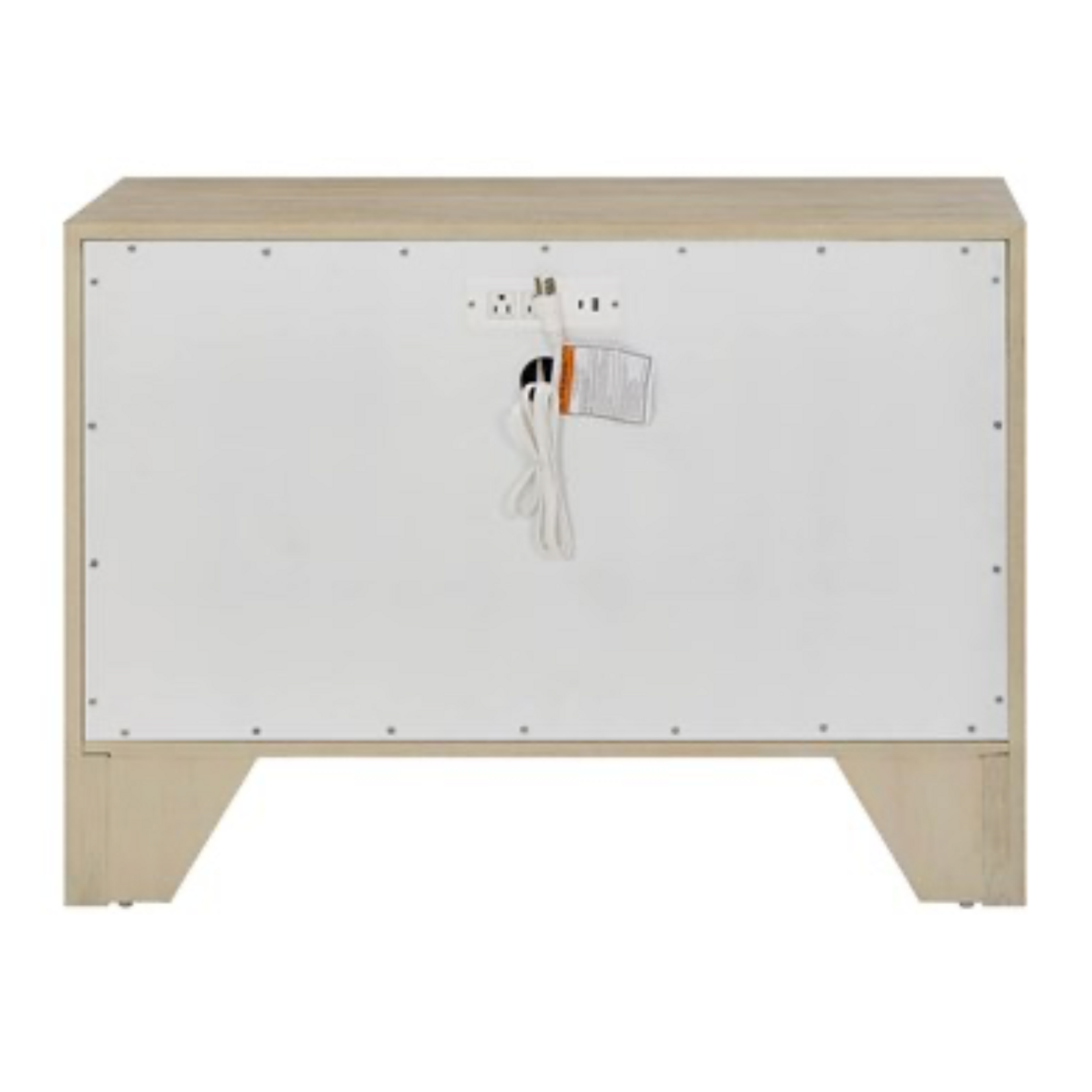 Outside The Box 38x19x28 Dockside Oasis Warm Natural Oak 2 Drawer Nightstand