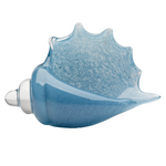 Outside The Box 6" Triton Blue Hand Blown Decorative Glass Shell