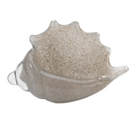Outside The Box 6" Triton Gray Hand Blown Decorative Glass Shell