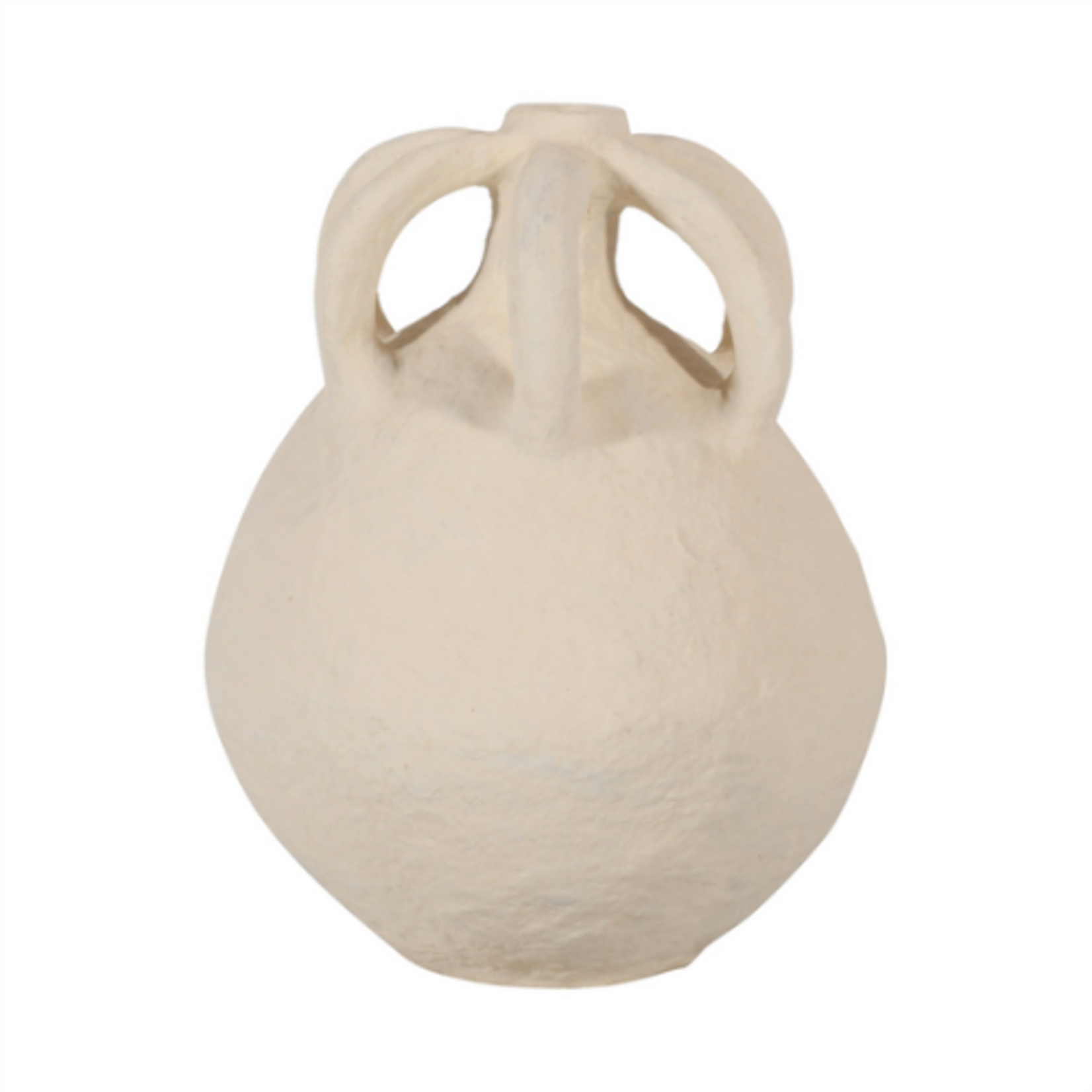 Outside The Box 20" White Paper Mache Hand Crafted Vase / Jug