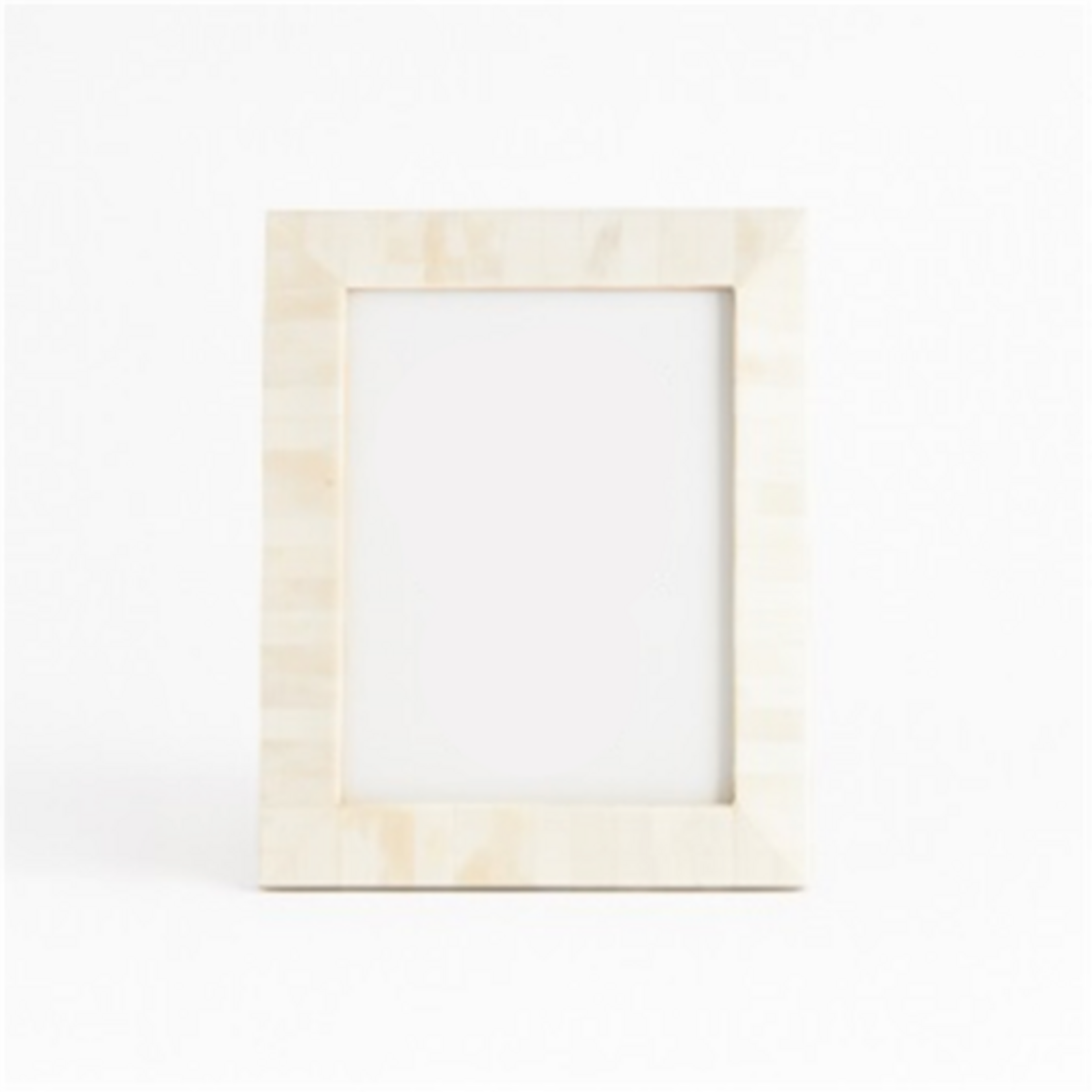 Outside The Box 5x7 White  Bone Inlay Photo Frame