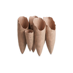 Outside The Box 10" Gray Brown Cone Ceramic Vase