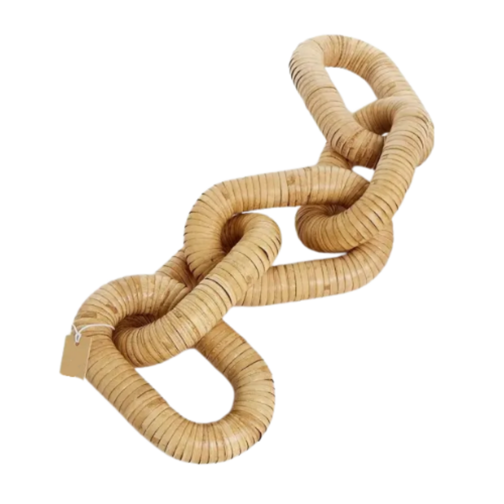 Outside The Box 19" Rattan Natural Hand Crafted 5 Link Decor