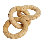 Outside The Box 11" Rattan Natural Hand Crafted 3 Link Decor