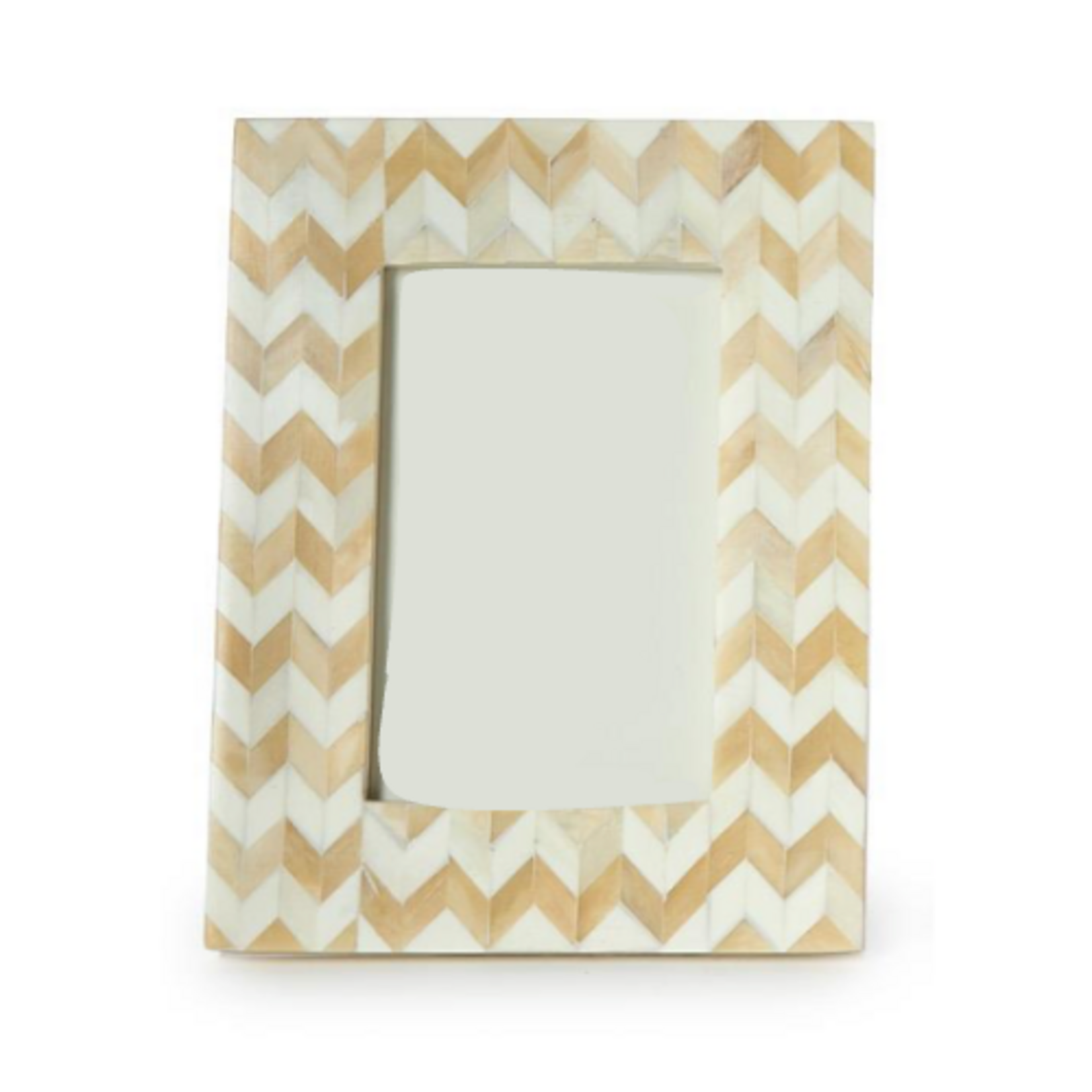 Outside The Box 4x6 Natural & White Mosaic Bone Inlay Photo Frame [3 Designs - SOLD SEPARATELY]