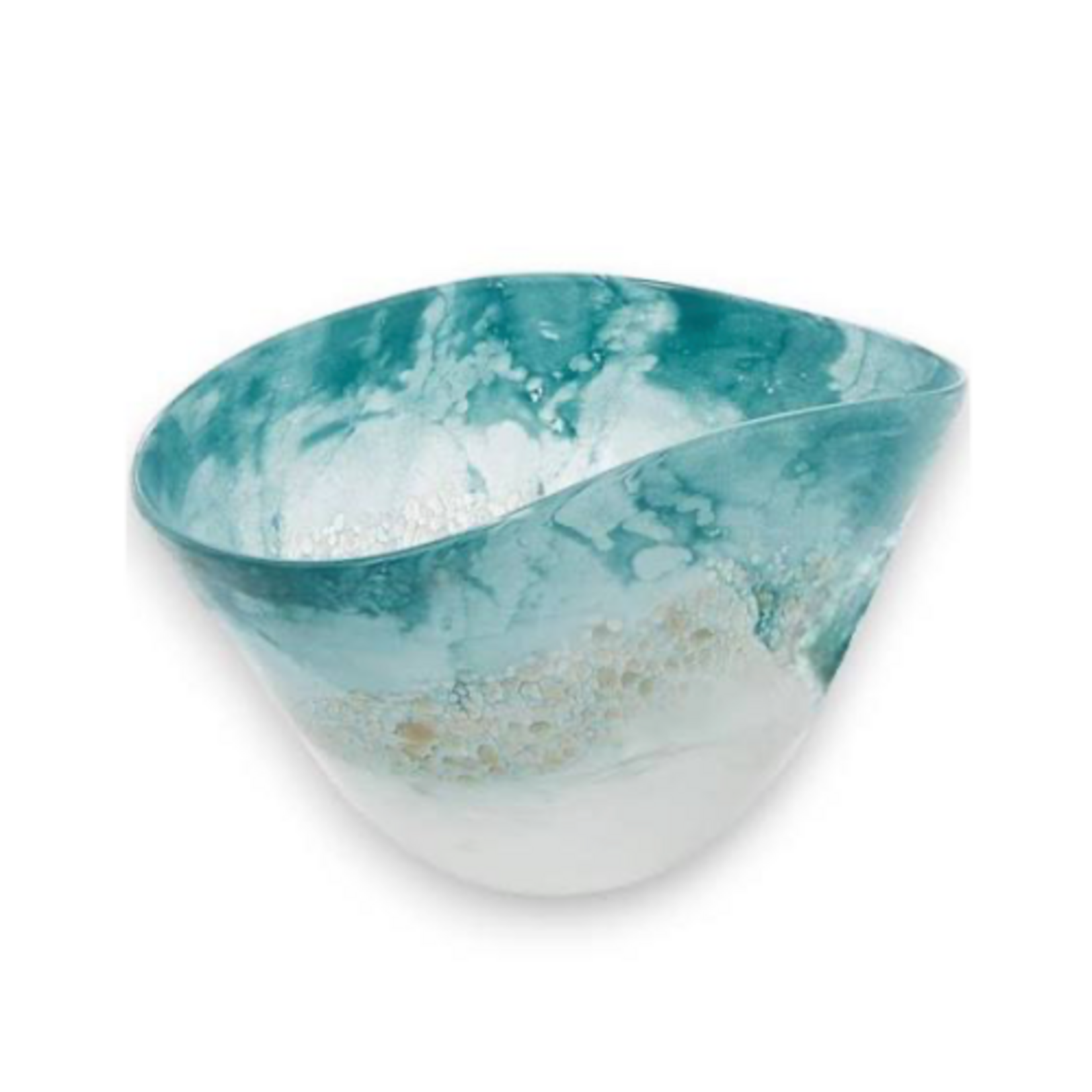 Outside The Box 7" Seafoam Hand Blown Glass Bowl