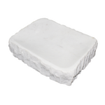 Outside The Box 8x6 White Marble Natural Organic Edge Hand Crafted Rectangular Bowl