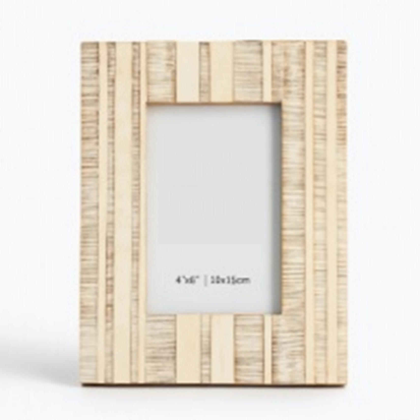 Outside The Box 4x6 White & Light Gray Resin Tiled Photo Frame