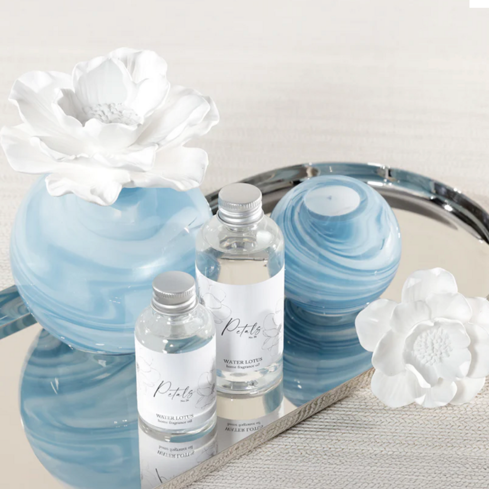 Outside The Box REFILL Petals Porcelain Diffuser In Water Lotus