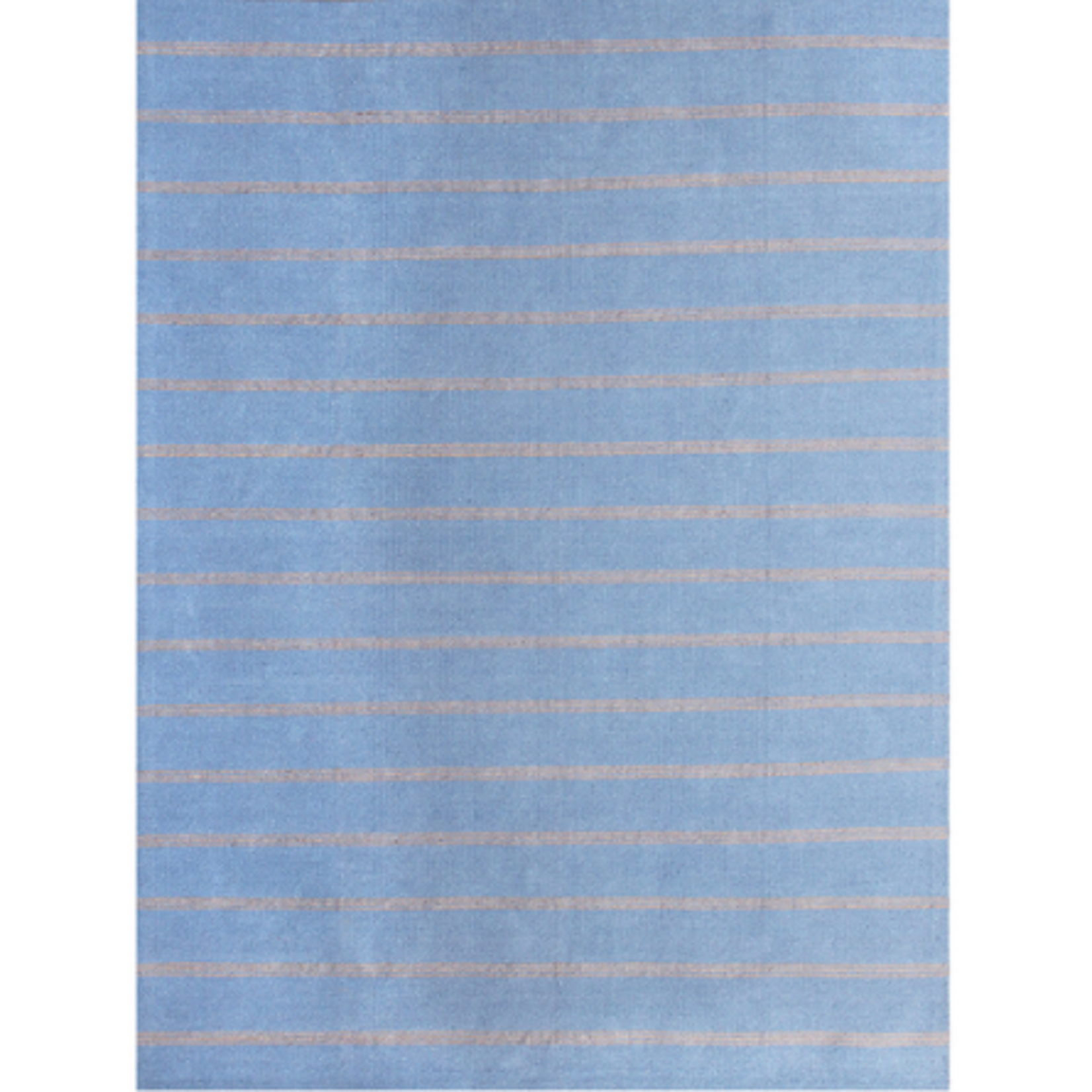 Outside The Box 9' x 12' Natural Fiber Cotton / Jute Blend Hand Woven Area Rug In Faded Denim - 03393