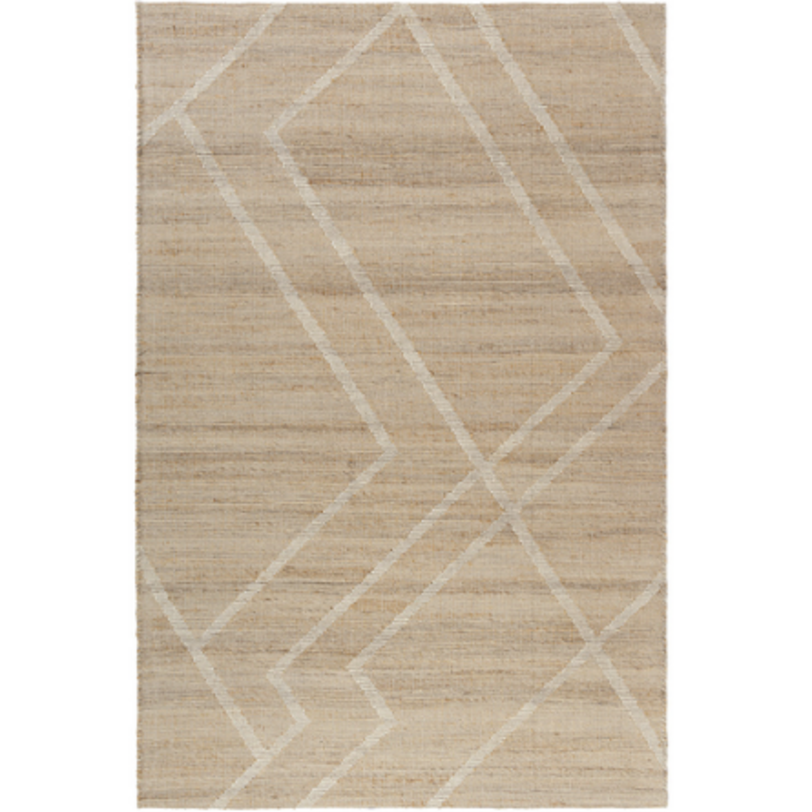 Outside The Box 9' x 12' Willow Hand Woven Jute Blend Area Rug In White - 82576