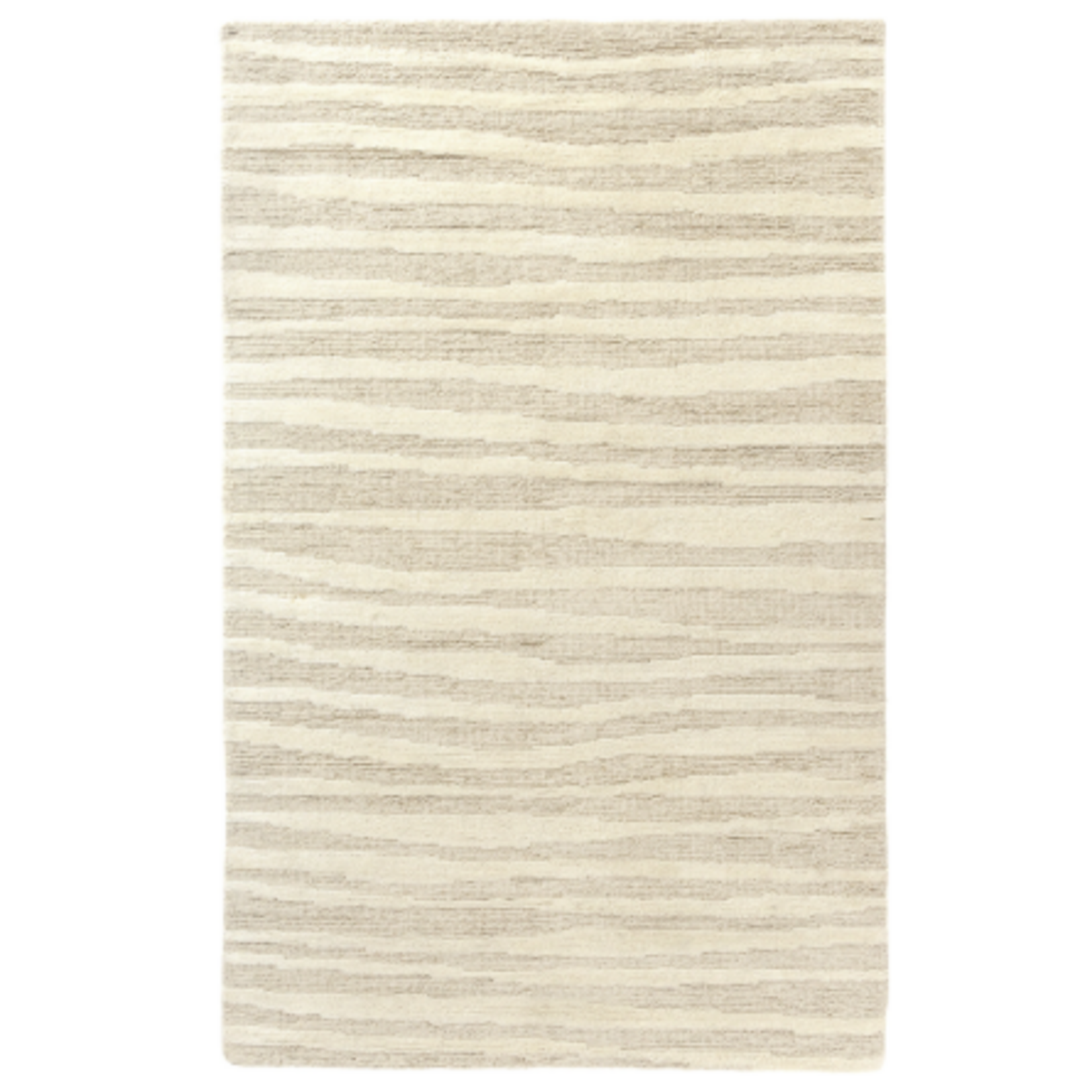Outside The Box 9' x 12' Norwood 100% New Zealand Wood Hand Woven Area Rug In Ivory - 82993