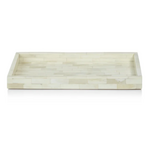 Outside The Box 14x7 Maha White Bone Inlay Rectangular Tray