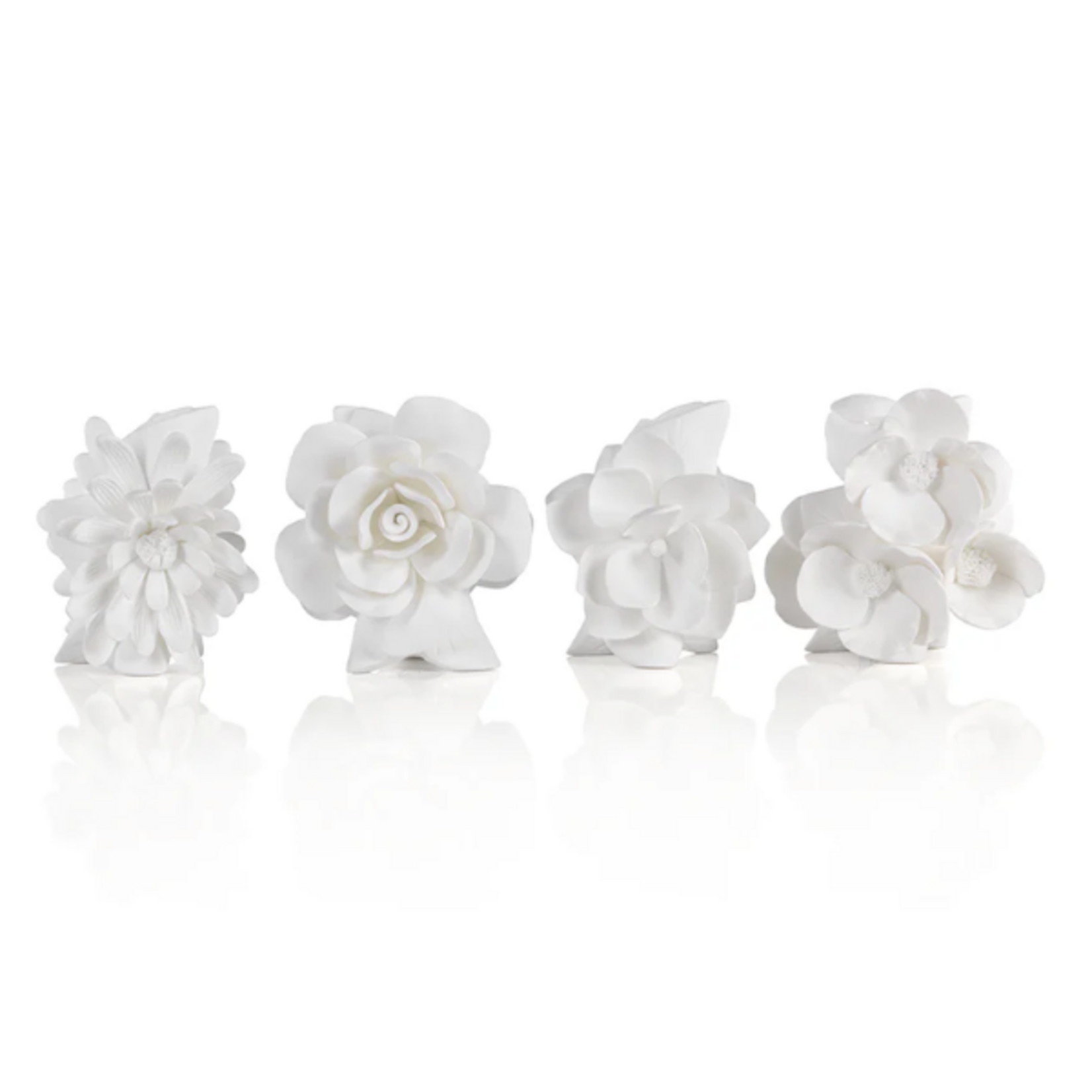 Outside The Box 4" Cameo White Porcelain Vases- SOLD SEPARATELY