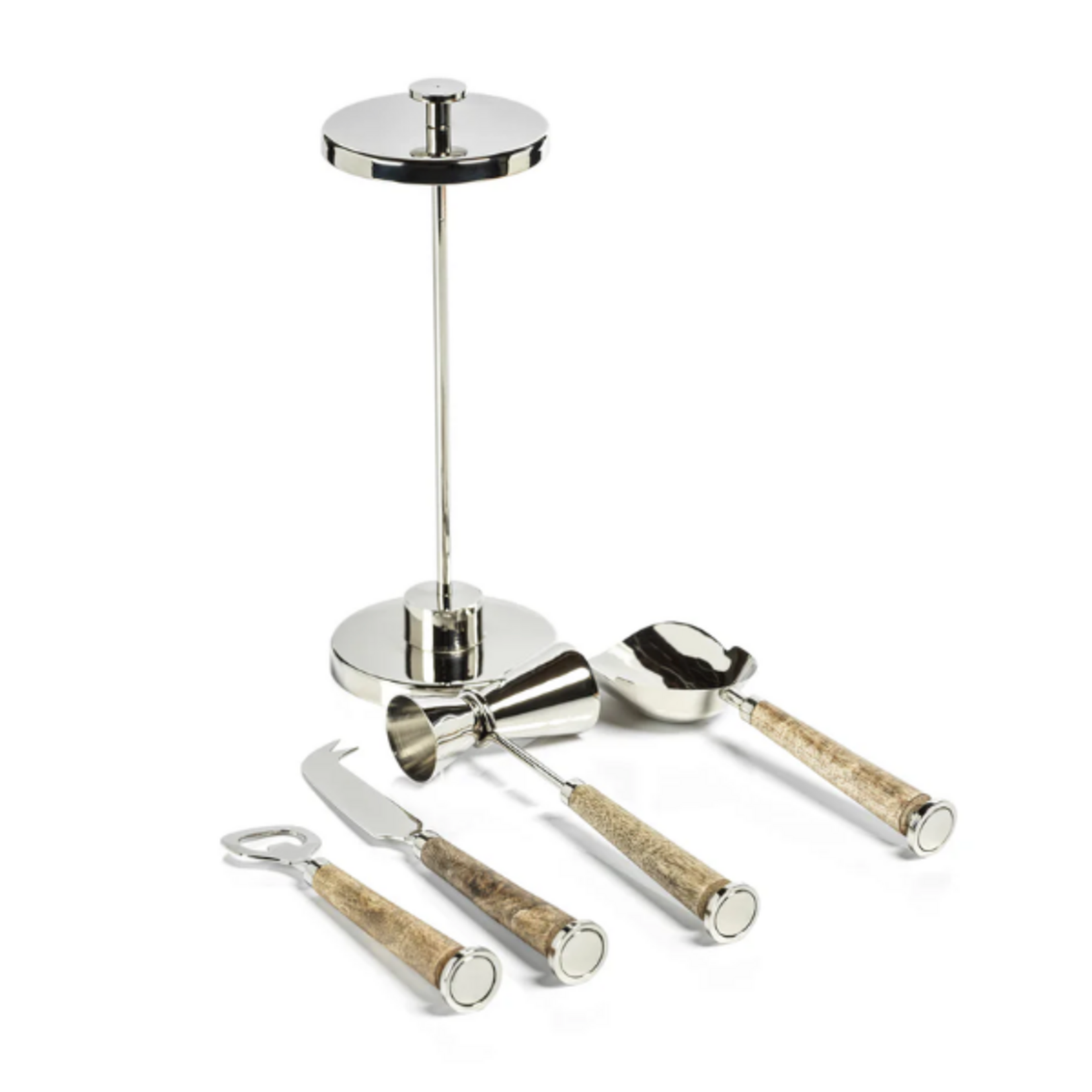 Outside The Box 5" Gaio 5 Pieces Bar Tool Set W / Magnetic Stand