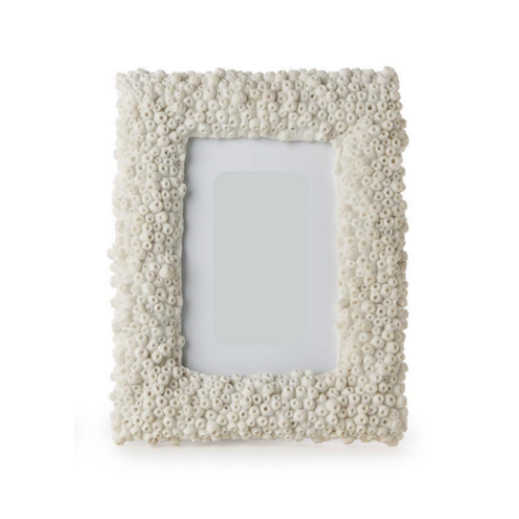 Outside The Box 5x7 White Tube Coral Resin Photo Frame