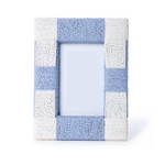 Outside The Box 4x6 Blue & White Hand Woven Checkered Photo Frame - SOLD SEPARATELY