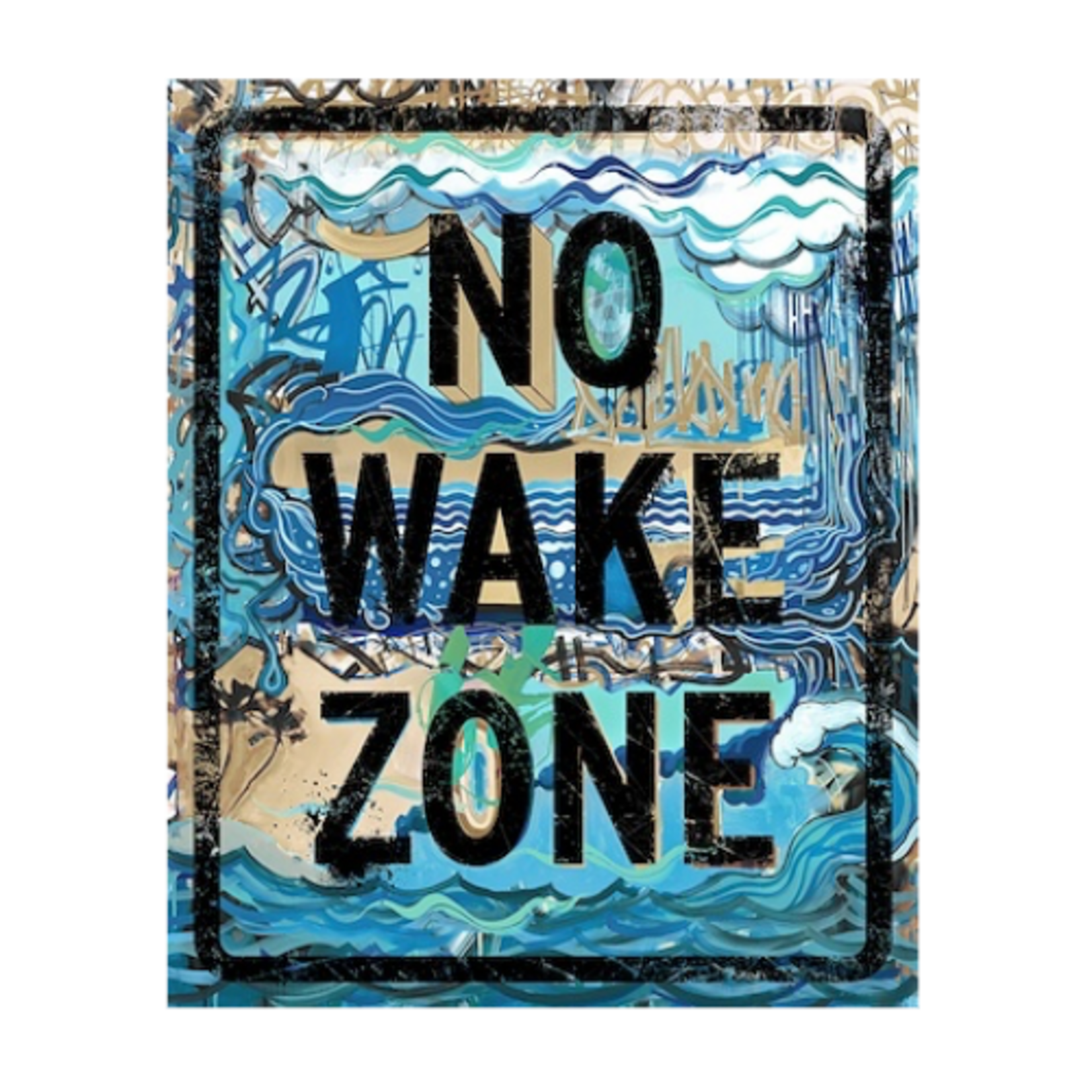 Outside The Box 47x38 No Wake Zone South Florida Art