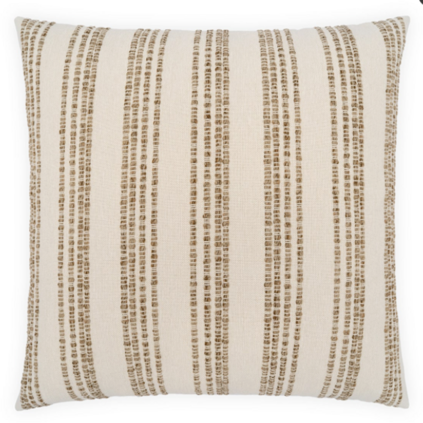24x24 Loom Line Square Feather Down Pillow In Earth - DV Kap