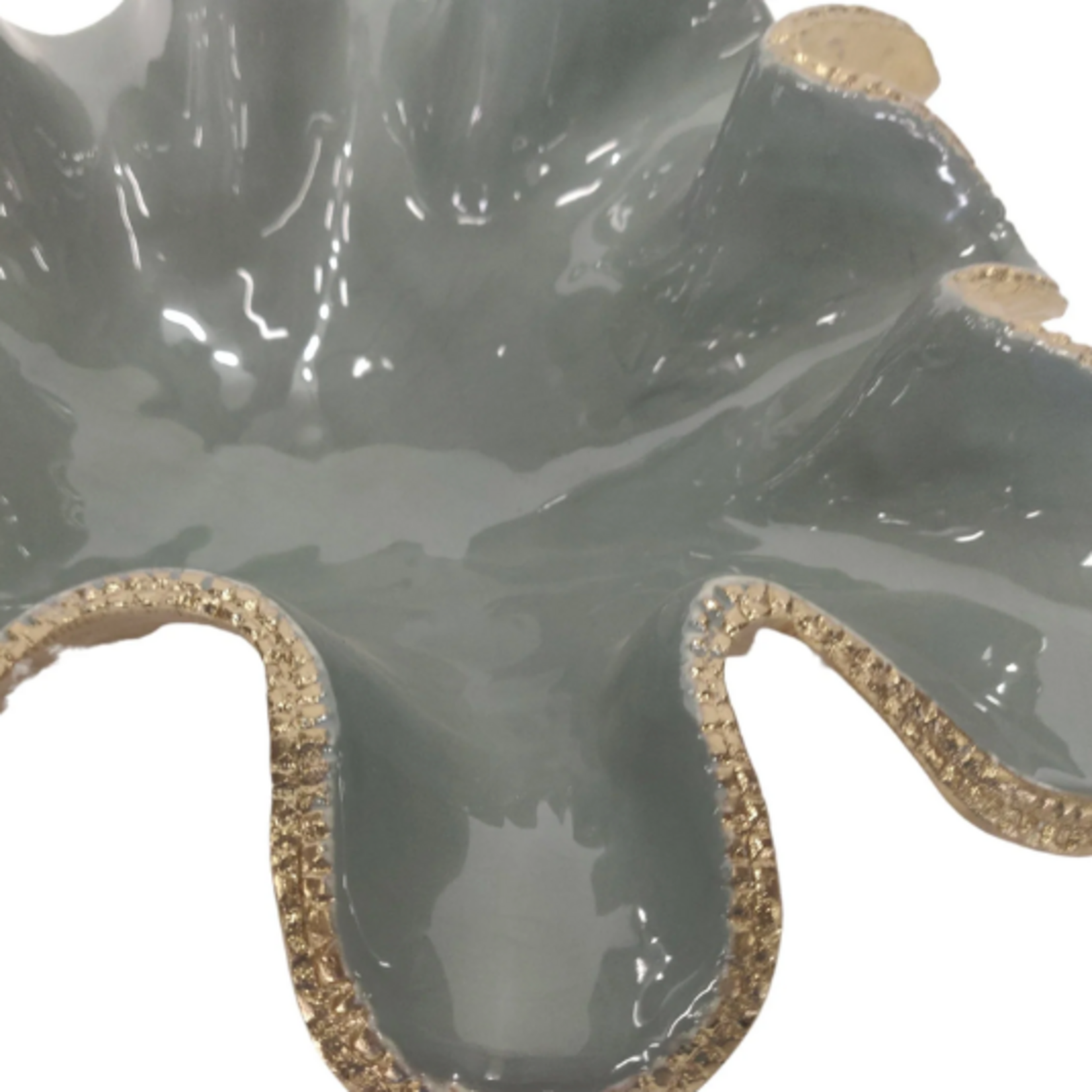 Outside The Box 17" Gannon Green & Gold Aluminum Bowl