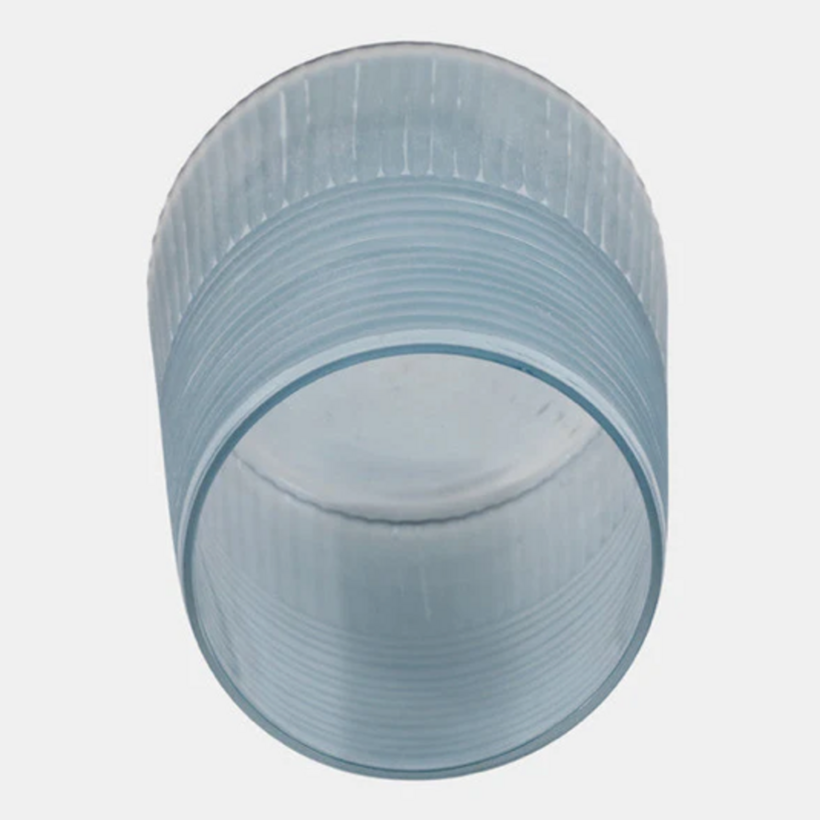 Outside The Box 8" Blue Etched Lines Tapered Glass Vase