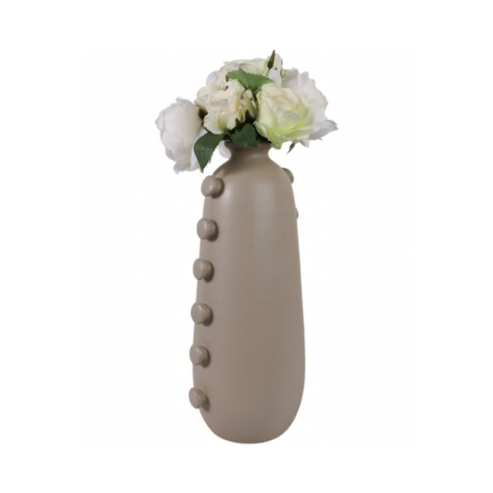 Outside The Box 18" Maricopa Tan  Stoneware Vase