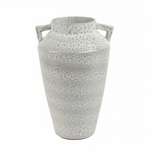 Outside The Box 16" Sines White Spotted Portugal Terracotta Vase