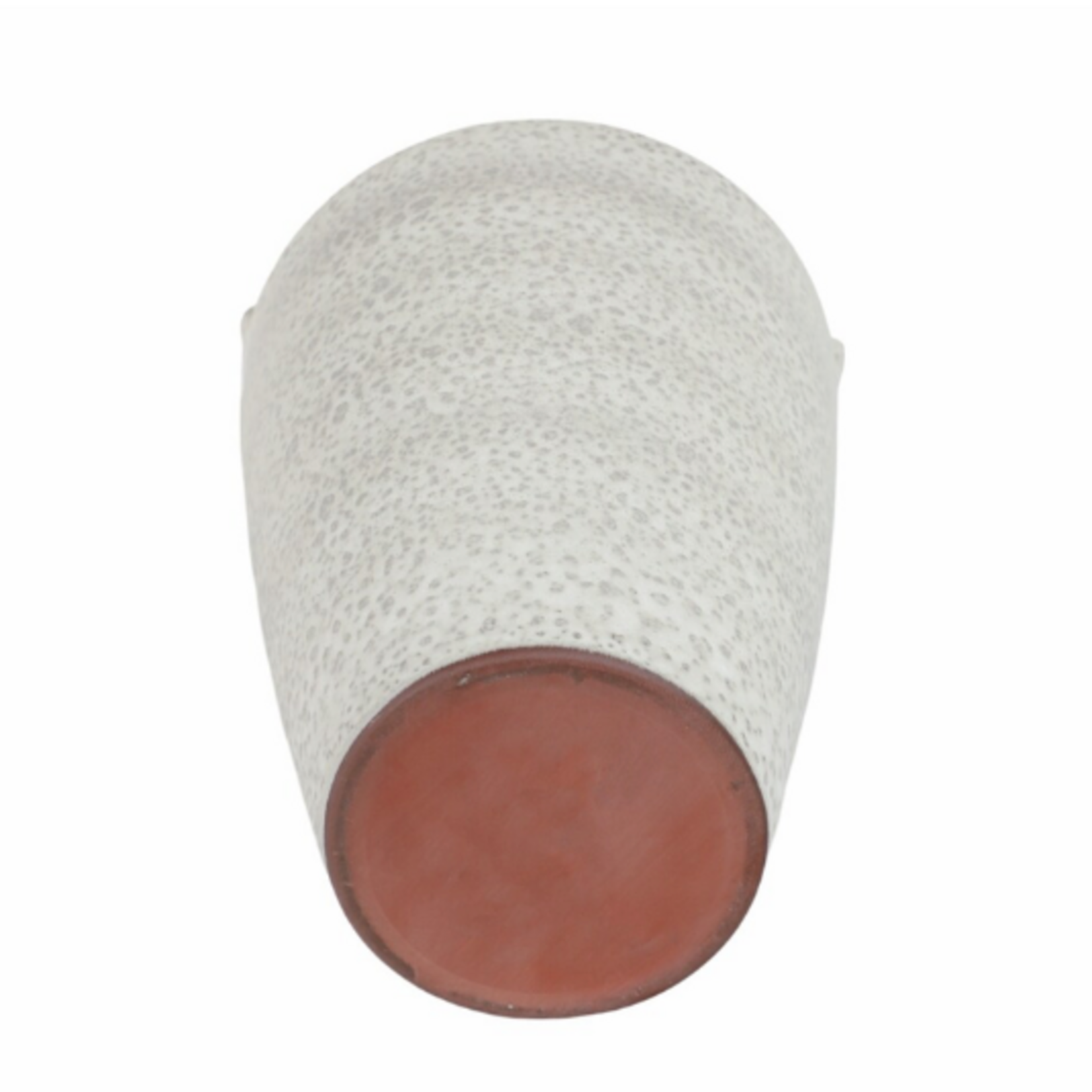 Outside The Box 16" Sines White Spotted Portugal Terracotta Vase