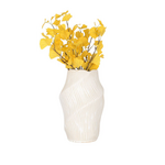 Outside The Box 17" Tihany Cream & White Stoneware Vase