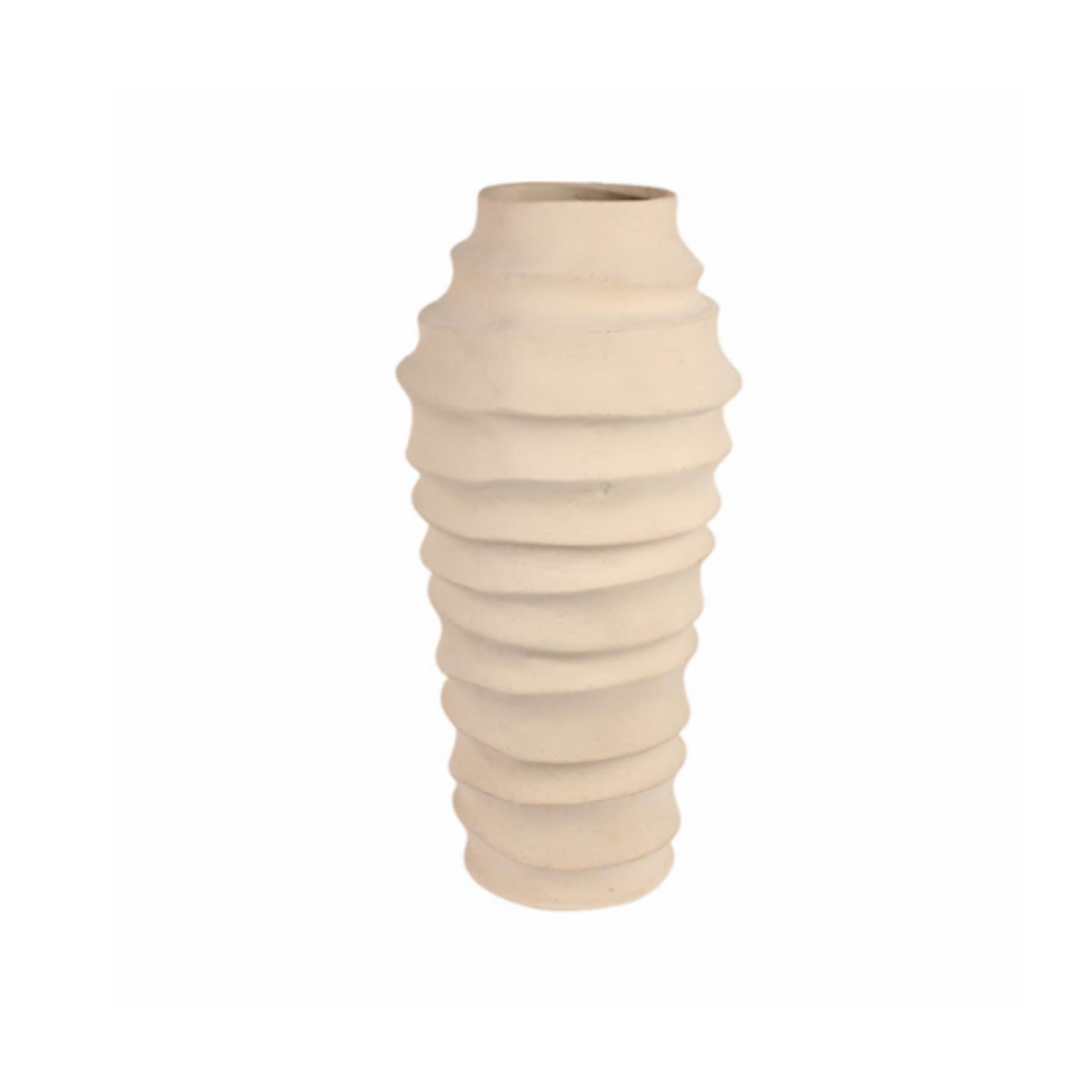 Outside The Box 28" Siena Ivory Hand Crafted Ecomix Vase