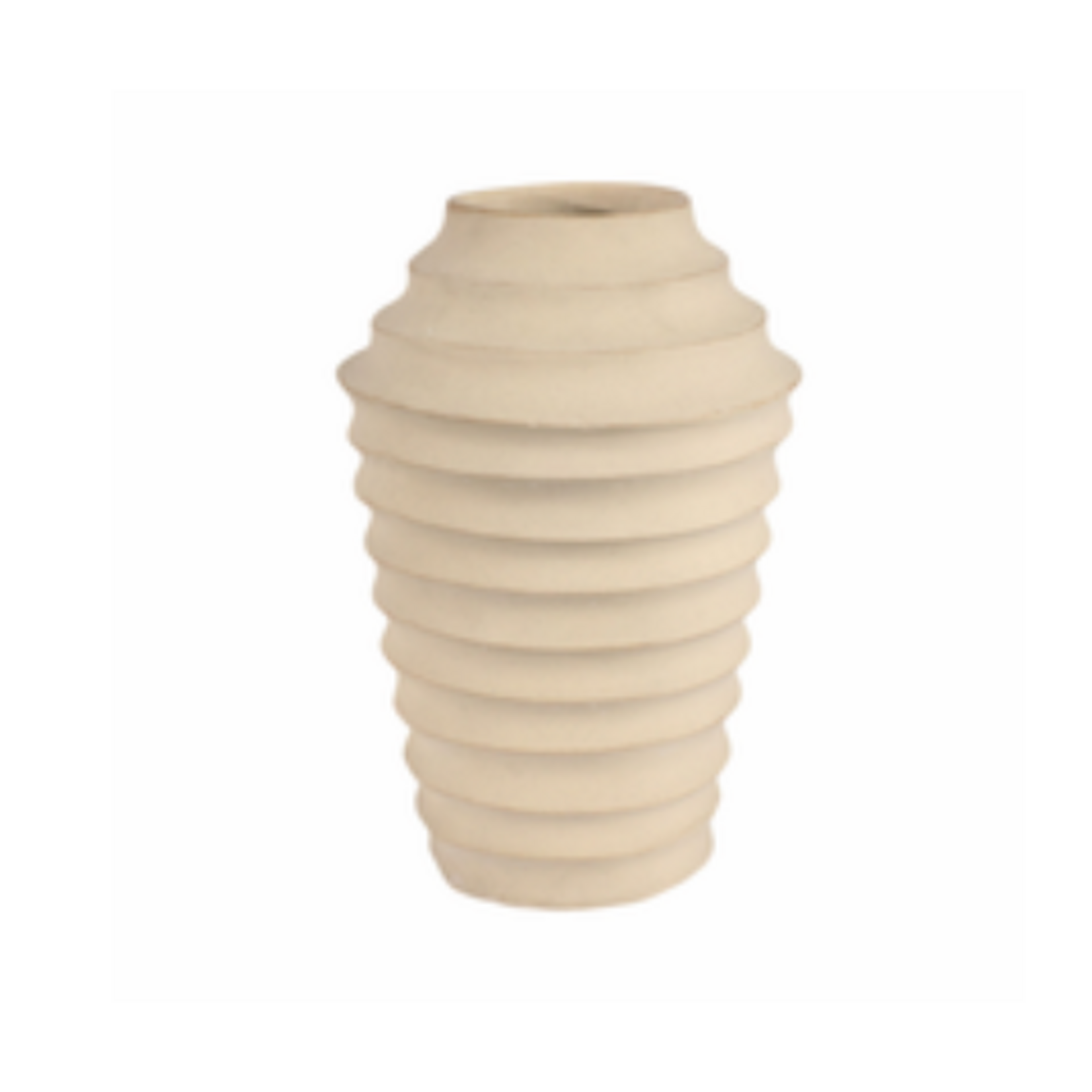 Outside The Box 18" Siena Ivory Hand Crafted Ecomix Vase