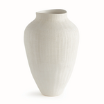 Outside The Box 15" Ojai Barclay Butera Matte White Hand Crafted Ceramic Vase