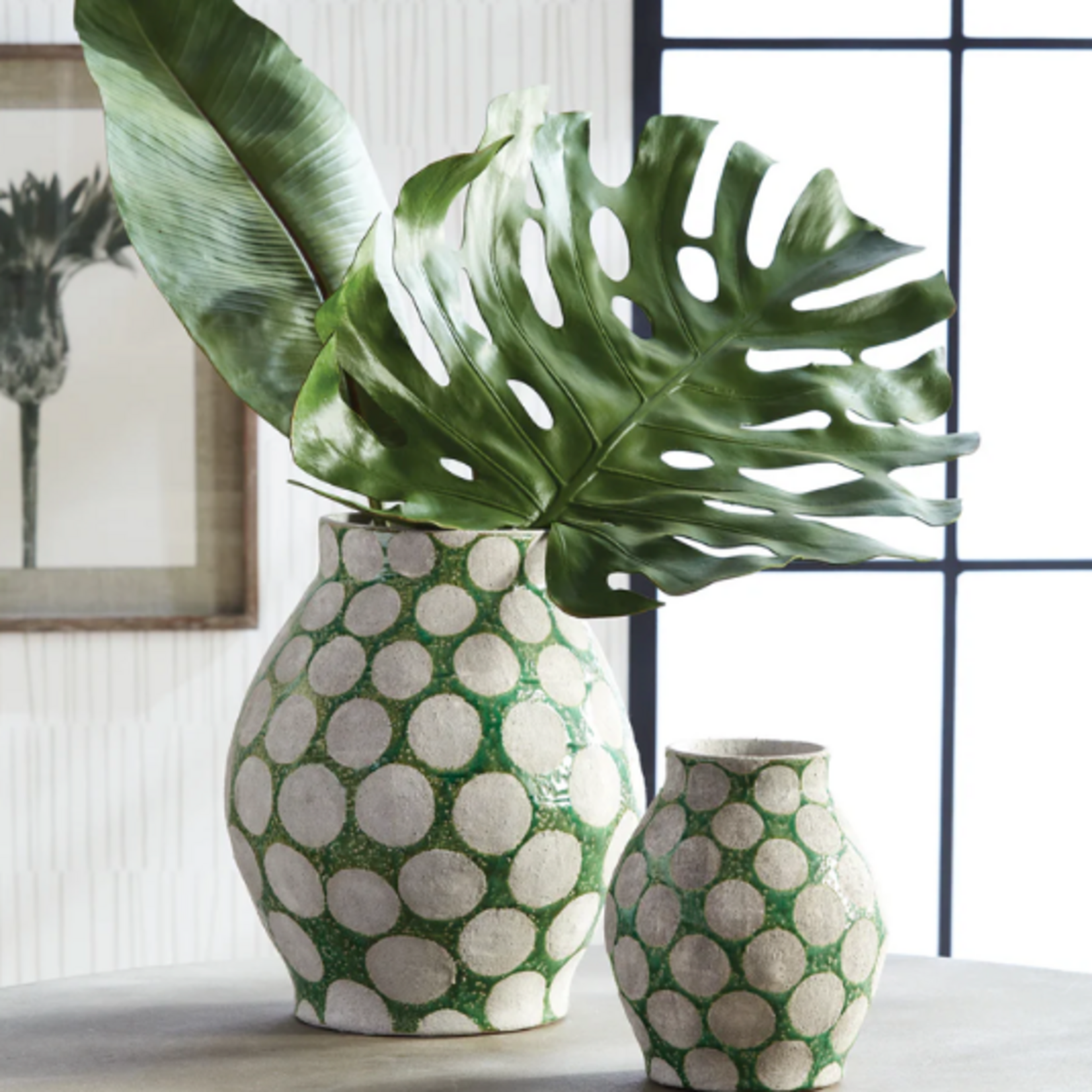 Outside The Box 49" Monstera Real Touch Leaf Stem Faux Decor