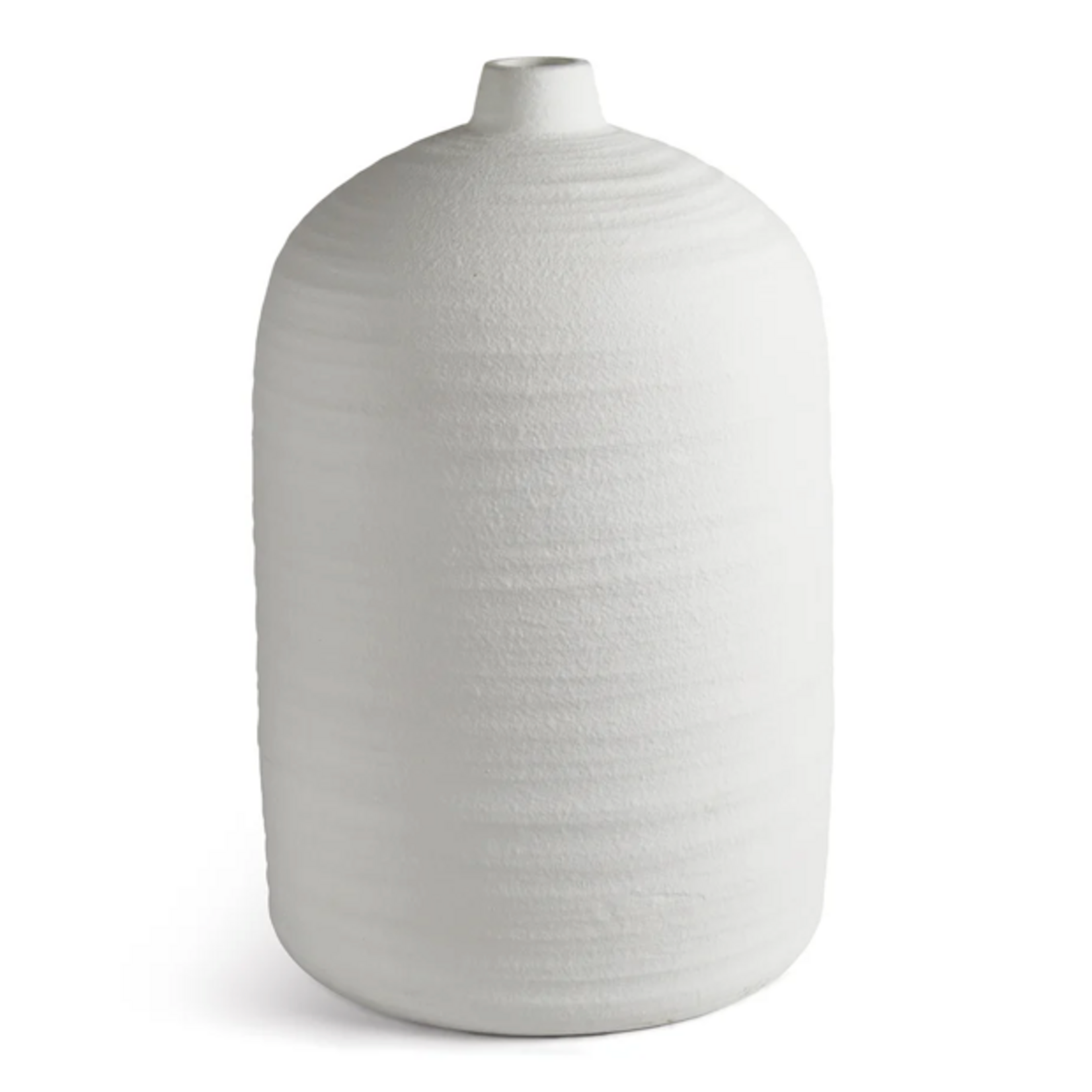 Outside The Box 21"Colton Matte White Terracotta Vase