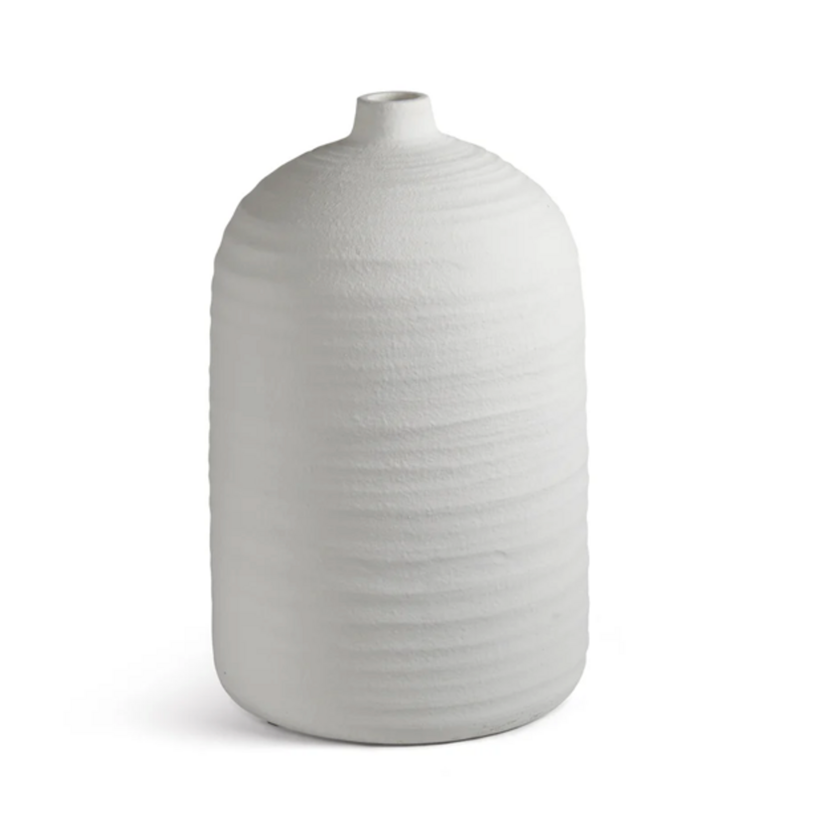 Outside The Box 17" Colton Matte White Terracotta Vase