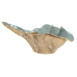 Outside The Box 9" Asaria Green & Antique Gold Aluminum Centerpiece / Bowl