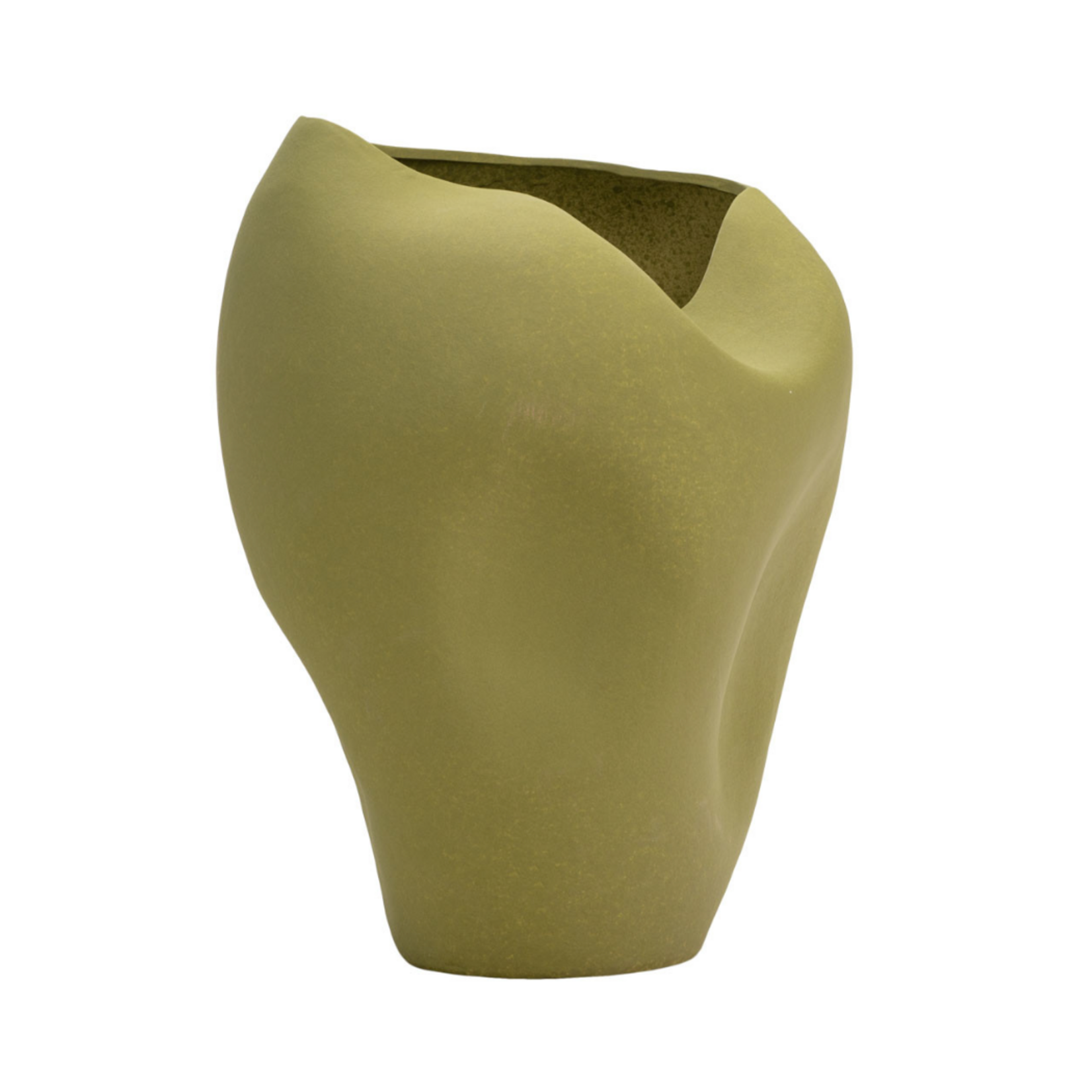 Outside The Box 21" Wexler Green Stoneware Sculptured Vase