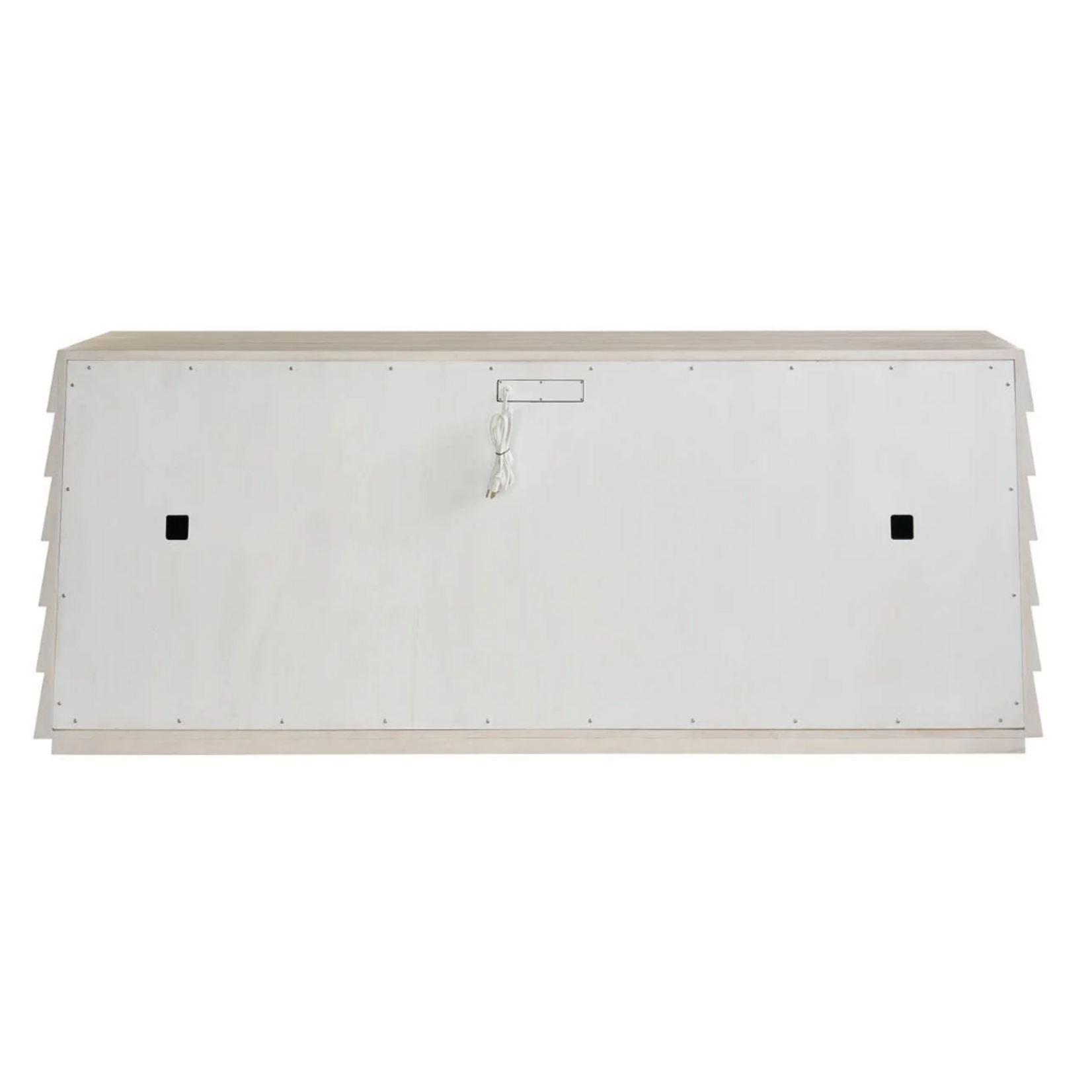 Outside The Box 84x19x33 River Rock White 4 Door W / USB Outlet Credenza / Sideboard