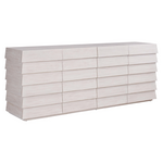 Outside The Box 84x19x33 River Rock White 4 Door W / USB Outlet Credenza / Sideboard