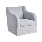 Outside The Box Camille Amherst Denim Performance Uni-Blend Cushion Swivel Accent Chair Tier 6