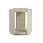 Outside The Box 24x24x25 Arcadia White Oak Round Side Table